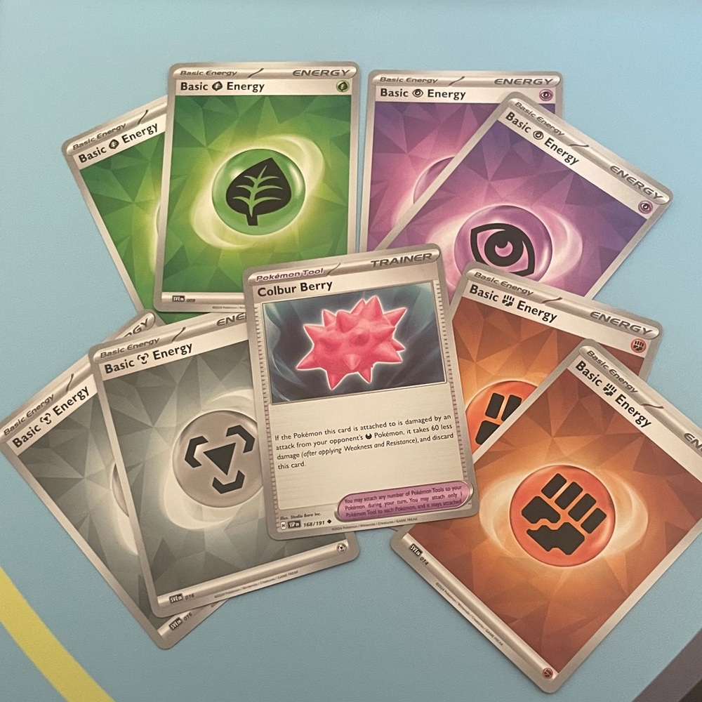 Energy and Berry Game Card Set